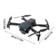 thumbnail image 3 of Puntoco Drone plegable con cámara HD 1080P Aéreo Rc Quadcopter Mantenimiento de altitud Modo sin cabeza Ajuste de velocidad de inicio Control remoto Uav juguetes Regalos para niños niñas, 3 of 4