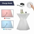 thumbnail image 3 of BALUS Changing Colors LED Cocktail Table, 20" Cordless Light Up Pub Table, Rechargeable Light Up Wine Table for Party, Home Patio Pool Ambiance LED Furniture, 3 of 7