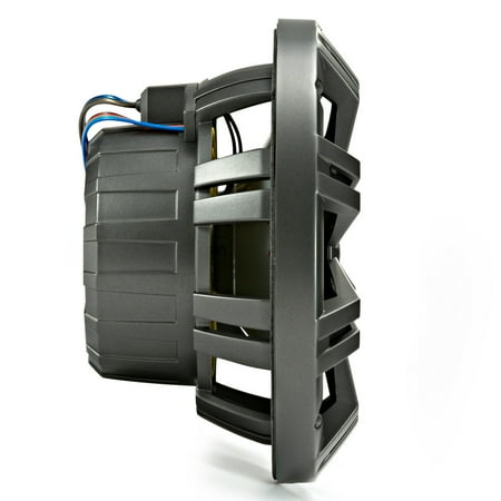 KICKER - KM Series 8" 2-Way Marine Speakers with Polypropylene Cones Pair - Charcoal And White