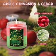 thumbnail image 4 of SCENTORINI Winter Scented Candles, 7.4oz Apple Cinnamon & Cedar Soy Wax Candles for Home Fragrance Decoration, 4 of 7