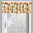 thumbnail image 4 of Ambesonne Tangerine Valance & Curtain, Vintage Oranges Leaves, 55"x30", Pale Green Orange, 4 of 6