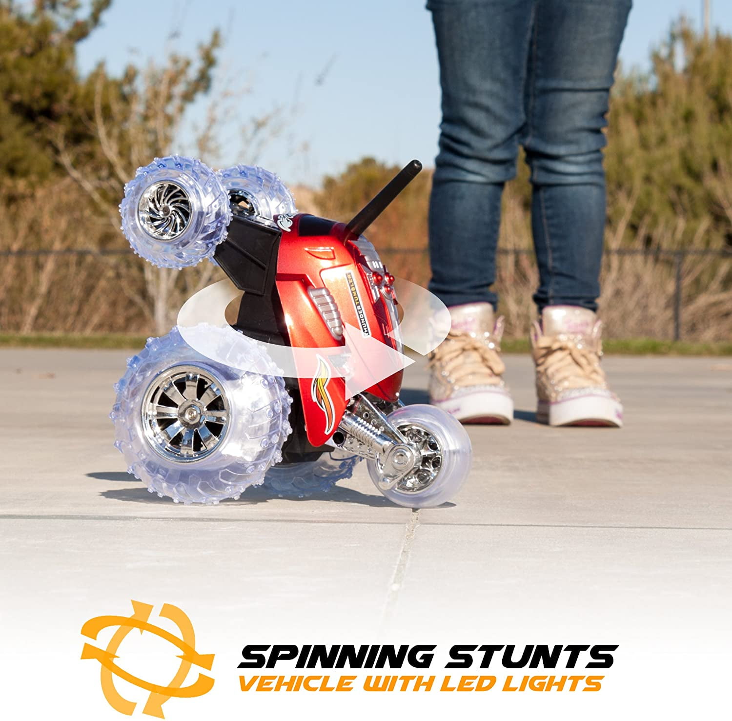 thunder tumbler remote control car walmart