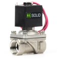 thumbnail image 2 of U.S. Solid Electric Solenoid Valve with Lead Wire AC 110V Stainless Steel 3/4 inch, 2 of 9