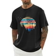 thumbnail image 2 of Black T Shirts for Men Big and Tall Fashion Loose Fit Crew Holiday Tees Cool Basic Tees Undershirts for Men, 2 of 5