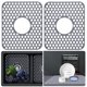 thumbnail image 1 of Protectores de fregadero para fregadero de cocina, 2 unidades, alfombrillas de silicona para fregadero, protector de fregadero, rejilla para fondo de cocina de granja, fregadero de porcelana de acero, 1 of 1