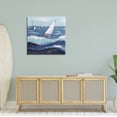 thumbnail image 2 of Stupell Rough Ocean Waves Sailing Boats Landscape Painting Gallery Wrapped Canvas Print Wall Art, 2 of 7
