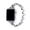 Silver, variant on Poppy Stainless Steel Link Band Compatible with Apple Watch