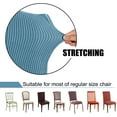 thumbnail image 2 of Amerteer Stretch 2-Piece Polyester Dining Chair Slipcover, Blue, 2 of 7