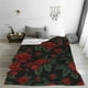 thumbnail image 5 of Balery Roses Manta de Felpa Suave y Acogedora – Cobija de Franela Aterciopelada para Cama, Lavable y Cálida para Sofá, Mascotas, Transpirable-80"x60", 5 of 7