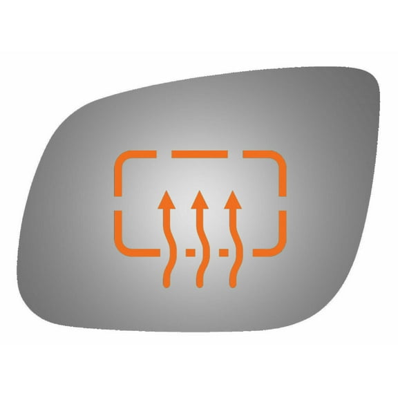 Flat Left Side Power Replacement Mirror Glass for 2012-2017 Chevy Traverse W/O Baking Plate