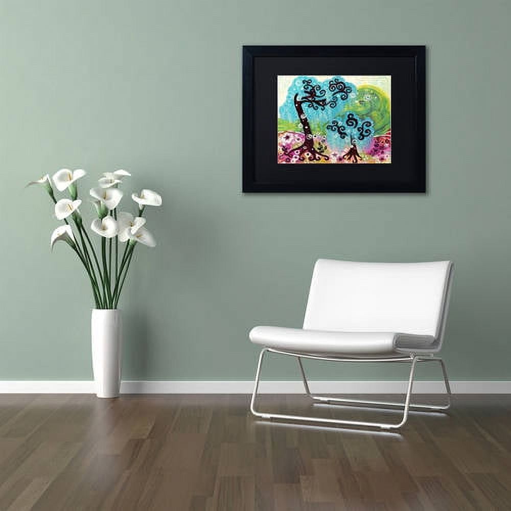 Trademark Fine Art "32" Canvas Art by Natasha Wescoat, Black Matte, Black Frame