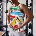 thumbnail image 6 of Haiem Colorful Abstract Bumper Cars Men Workout Tank Top Gym Bodybuilding Sleeveless Muscle T Shirts Athletic Tank Breathable Workout Shirt-3X-Large, 6 of 8