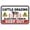 Warning Sign 1, variant on Caution Alarm Will Sound If Door Opens Sign For House, 8"x12" Premium Aluminum Yard Sign, Sun-Proof Rust-Free Security Sign