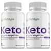 Lifestyle Keto - Ketogenic Weight Loss - Energy & Focus Boosting Dietary Supplements for Weight Management & Metabolism - Advanced Fat Burn Raspberry Ketones Pills - 120 Capsules (2 Pack)