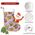 thumbnail image 5 of Bingfone Cartoon Avocados Print Personalized Christmas Stocking - Snowman Design Large 18 inch,Family Holiday Season Decor, 5 of 7