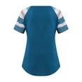 thumbnail image 4 of Mujeres Maternidad Embarazada Camisas Blusas Raya de Enfermería Manga Corta Cuello Redondo Blusa de Lactancia Odeerbi ODB123488, 4 of 6