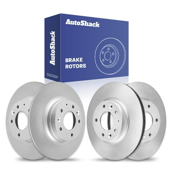 AutoShack Front Vented & Rear Solid Brake Rotors 4-PC Set Replacement for 2006-2012 Ford Fusion 2006-2013 Mazda 6 2007-2012 Lincoln MKZ 2006-2011 Mercury Milan 2006 Lincoln Zephyr