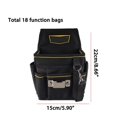 thumbnail image 4 of 18 Pocket Tool Belt Organizer Electrician Tool Pouch Storage Bag High-density Oxford Cloth Multi Function Tool Repair Waist Bag ,Adjustable, 4 of 6
