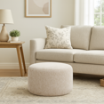 thumbnail image 3 of Dotcom Alfa de Gouchee Home– Pouf beige en velours doux rembourré de billes pour salon, chambre à coucher ou dortoir, 3 of 6