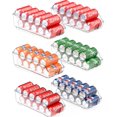 thumbnail image 1 of SimpleHouseware Clear Soda Can Beverage Organizer and Dispenser for Refrigerator and Pantry, Set of 6, 1 of 5