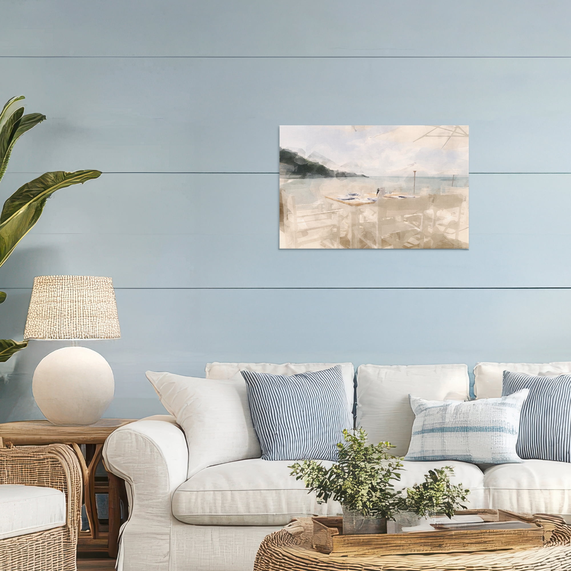 Stupell Industries Table By The Sea Canvas Wall Art, design by Noah Bay