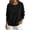 Black, variant on Womens Sweatshirt, Button Crewneck Sweatshirt, Long Sleeve Pullover Tops, Casual Loose Fit Fall Clothes, Sizes S-XXL