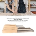 thumbnail image 3 of Clay Hole Cutters, 4pcs Stainless Steel Birch Multipurpose Lightweight Compact Sculpting Tools  For Professional For Handicrafts Carving, 3 of 8