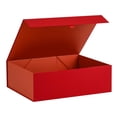 thumbnail image 1 of Caja de regalo PLINJOY extra grande roja de 42 x 36 x 14 cm con tapa magnética, 1 of 7