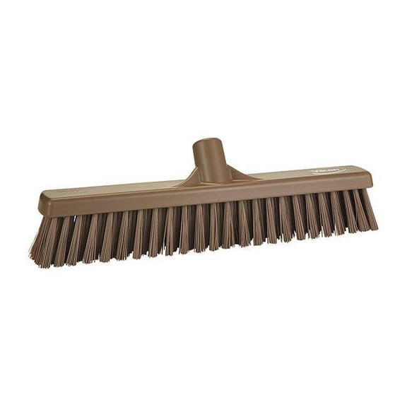 Vikan 16 in Sweep Face Broom Head, Synthetic, Brown 317466