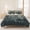 Blackish green Linen, variant on 3 Pieces King Quilt Set,Forest Gorilla Wild Animal Trees Silhouette Soft Bedding Sets with 1 Quilt & 2 Pillow Shams,Vintage Linen Summer Bedspread Lightweight Coverlet Comforter for All Season
