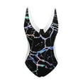thumbnail image 4 of MKLEKYY Trajes De Baño Mujer Completo Women Printi Swimsuits Monokini Bathing Suits V Neck Swimwear Swimsuits 207, 4 of 4