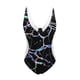 thumbnail image 4 of MKLEKYY Trajes De Baño Mujer Completo Women Printi Swimsuits Monokini Bathing Suits V Neck Swimwear Swimsuits 203, 4 of 4