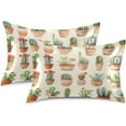 thumbnail image 2 of GZHJMY Cactus Satin Pillowcase, Soft Breathable Silk Pillow Case with Envelope Closure for Hair and Skin, King Size 40 x 20 Inch Home Decor, 2 of 7