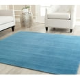thumbnail image 3 of SAFAVIEH Himalaya Rachelle Solid Wool Area Rug, Blue, 4' x 4' Square, 3 of 10