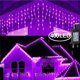 thumbnail image 4 of Xihbxyly Luces Led de Carámbano, Cadena de Luces con 8 Modos, Impermeables, para Exteriores, con Función de Memoria, para Navidad, Bodas, 75 Luces, 18 X 12 X 12 Cm., 4 of 7
