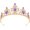 Purple, variant on Queen Crown Tiaras Crystal Princess Crowns Headpiece Rhinestone Wedding Tiara Headbands Shiny Pageant Birthday Party with Gems Elegant Bridal Hair Pieces Accessories for Women Pink -