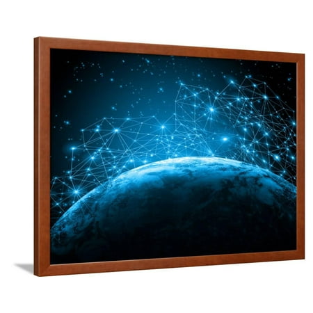 Best Internet Concept of Global Business from Concepts Series.Elements of this Image Furnished by N Framed Print Wall Art By (Best Internet Shopping Deals)