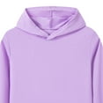 thumbnail image 3 of Ulanda Boys Hooded Sweatshirt Fleece Pullover Hoodies Long Sleeve Warm Hoodie Sweatshirts with Pocket for Kids (Purple, 15-16 Years), 3 of 4