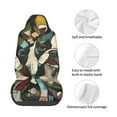 thumbnail image 4 of Wukai Colorful Bulldog Duo Full Set Car Seat Covers with Soft Padding Universal Auto Front Seats Protector and Cushion Mat, 4 of 5