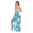 thumbnail image 3 of FORMRS Womens Beach Sarong Semi-Sheer Bikini Wrap Skirt Swimsuit Cover-ups, Small Daisy, 3 of 7