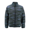 thumbnail image 5 of Maximos Men’s Slim Fit Lightweight Zip Insulated Packable Puffer Hooded Jacket (Camo Blue, M), 5 of 6