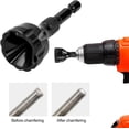 thumbnail image 4 of External Chamfer Tool, Removing Burr, Hex Shank External Chamfering Tool Metal Deburring Tools for Drill Bits Quickly Repairs Bolt Trimmers Suitable f, 4 of 5