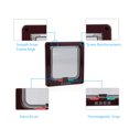 thumbnail image 3 of Pet Gat Door Entrada de Mascota Safe Ferromagnetic Pet Flap Puerta 4 Formas de Bloquear Auticamete para Kitty Perros pequeños, 3 of 7
