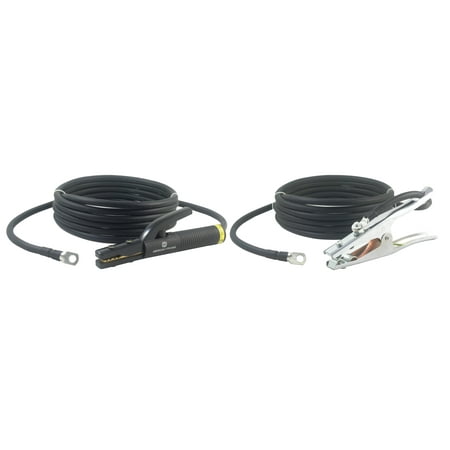 

500 Amp Welding Leads Assembly Set - Terminal Lug Connector - 2/0 AWG cable (75 FEET EACH LEAD)