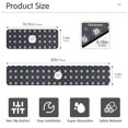 thumbnail image 3 of Yayeee Faucet Mat for Kitchen Sink 14.7" Diatomite Long Splash Guard Pad, Red Fireworks Pattern, 3 of 7
