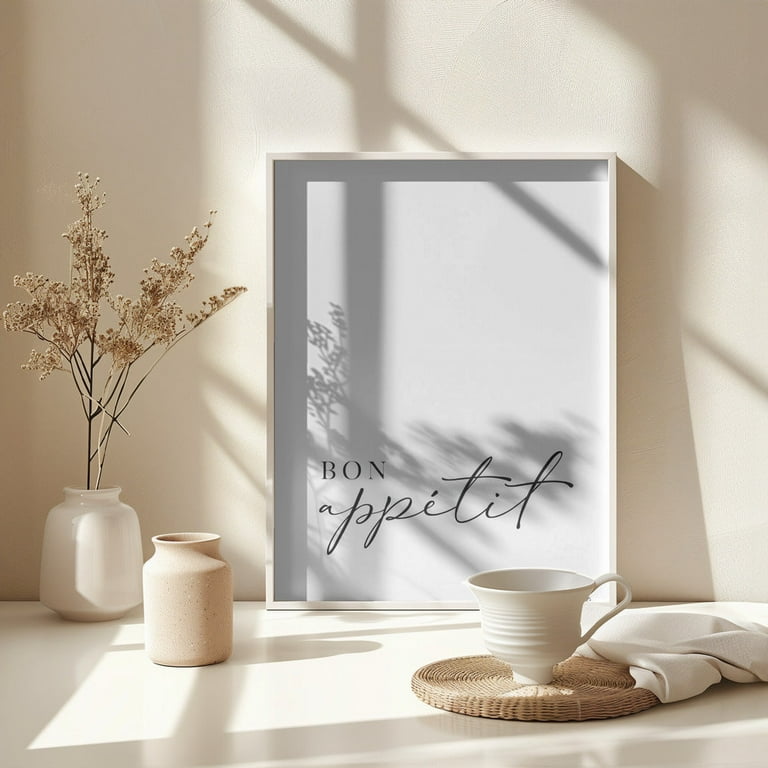絵画 Bonappetito Bon appétit Framed Art Modern Wall Decor - Walmart.com