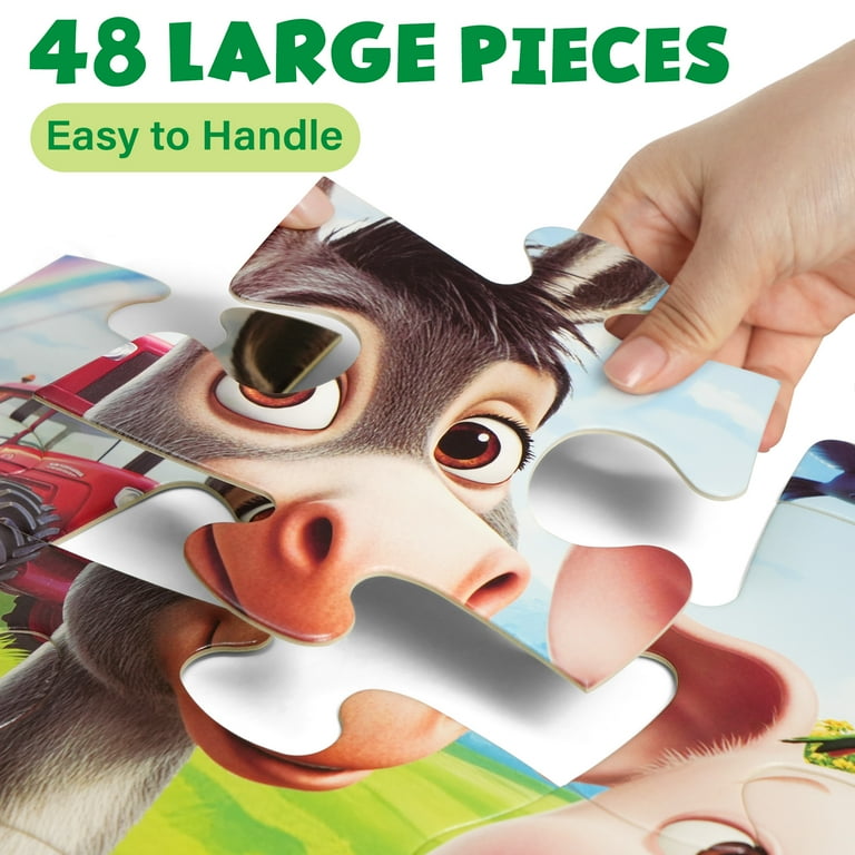 BenBen Farm Animals Floor Puzzle, 48 Piece photo 7