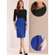 thumbnail image 2 of Vestido elegante Allegra K para Mujer con Cuello Redondo Mangas 3/4 Negro L, 2 of 6