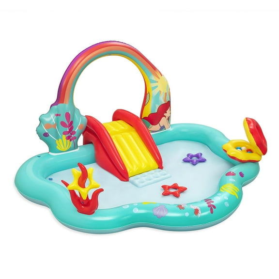 Bestway Disney Little Mermaid Inflatable Kids Water Play Center Activity Pool