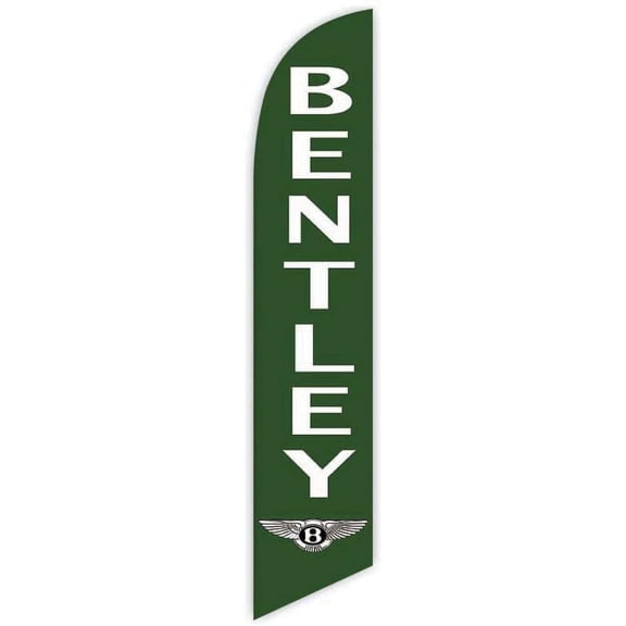 Cobb Promo Advertising Feather Flag 12ft for Bentley Green - Replacement Flag Only Without Poleset